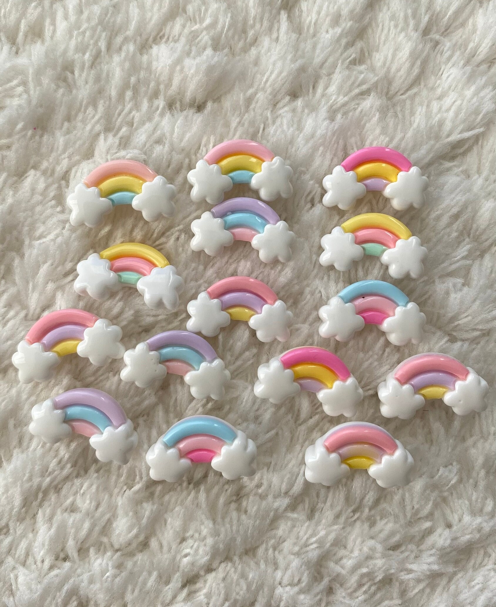 33 Adorable Button Crafts For Kids: Fun and Creative 21 11mm Kids Baby Cute Mini Candy Color Rainbow Clouds Shank Sewing…