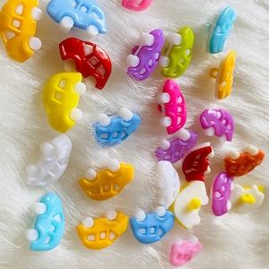 17 mm 子供用 赤ちゃん用 カラフル 車用 シャンク 裁縫ボタン 10個 子供用 かわいい 衣類 アクセサリー デコ 裁縫用品 子供用 クラフト用品 DIY プロジェクト