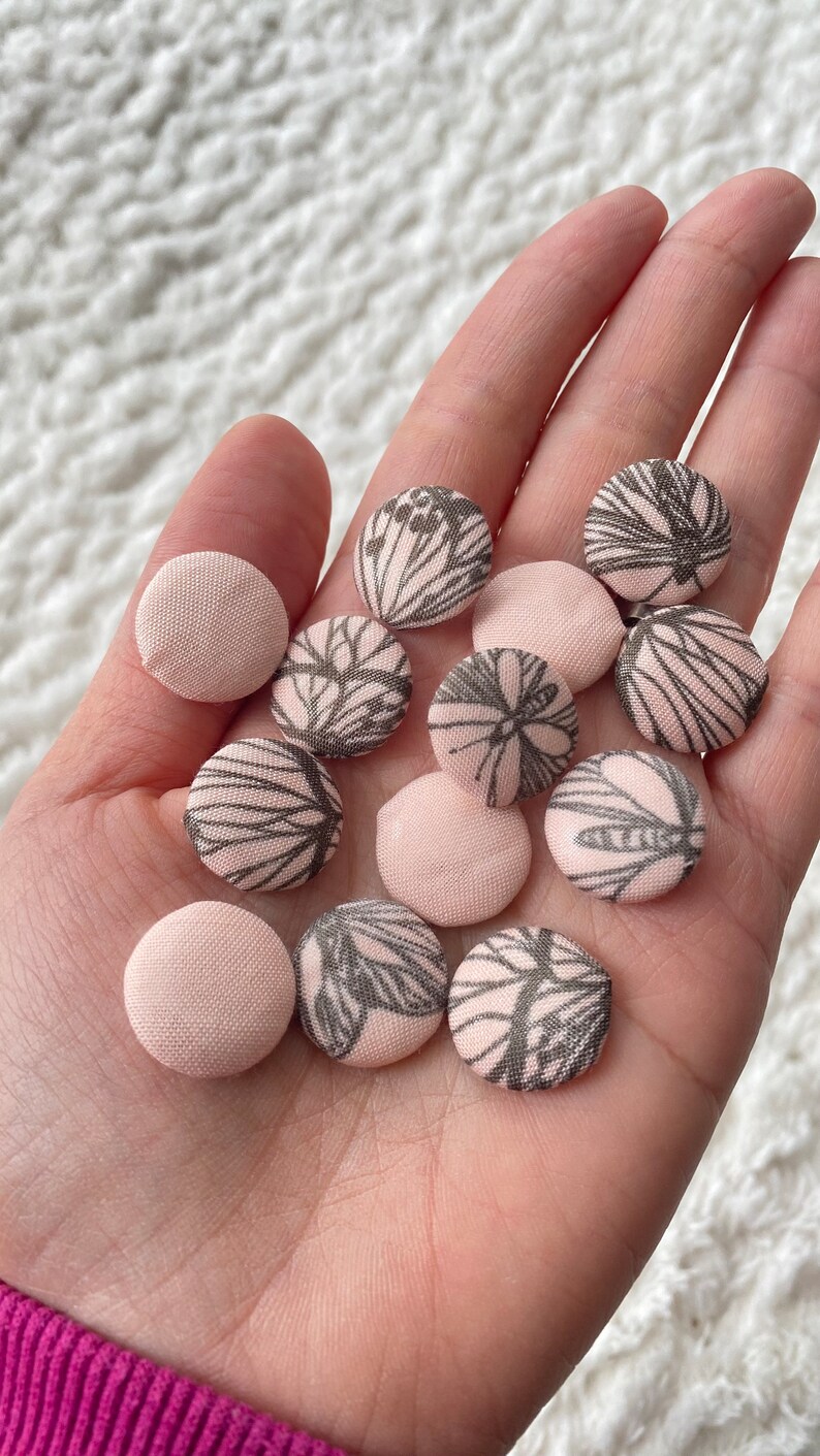 16mm Women Handmade Limited Mixed Round Blouse Shank Sewing Buttons, Cute Clothing Accessories, Sewing and Craft Supply DIY Clothing Deco image 6