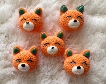 15mm Kinder Baby Fuchs Kopf Kawaii Schaft Nähen Knöpfe, Kinder Tier Kleidung Zubehör, DIY-Projekte, Kinder Handwerk und Nähzubehör