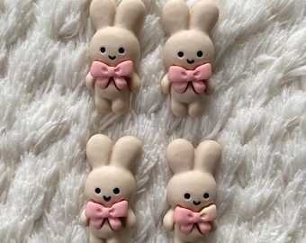 20 mm 女の子 赤ちゃん かわいい 肌色 ウサギ 動物 ピンク リボン