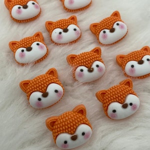 Bottone in resina a forma di volpe per bambini, bottone da cucito carino, bottone per vestiti per bambini, accessori per abbigliamento fai da te, scrapbooking