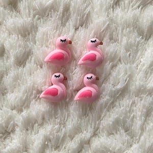 11 mm Barn Baby Minimalistisk Söt Rosa Flamingo Djur Fågel Skaft Syknappar DIY Virkning Klädprojekt Sömnad och Barnpysseltillbehör