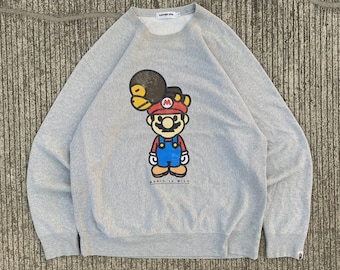 Bape Baby Milo x Mario Sweatshirt A Bathing Ape Size L