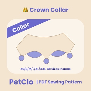 Dog Collar Sewing Pattern PDF Dog Cloth DIY Sewing Outfit Cute Dress for Party Rabbit Collar Cat Dress Guinea Pig Clothes Ferret