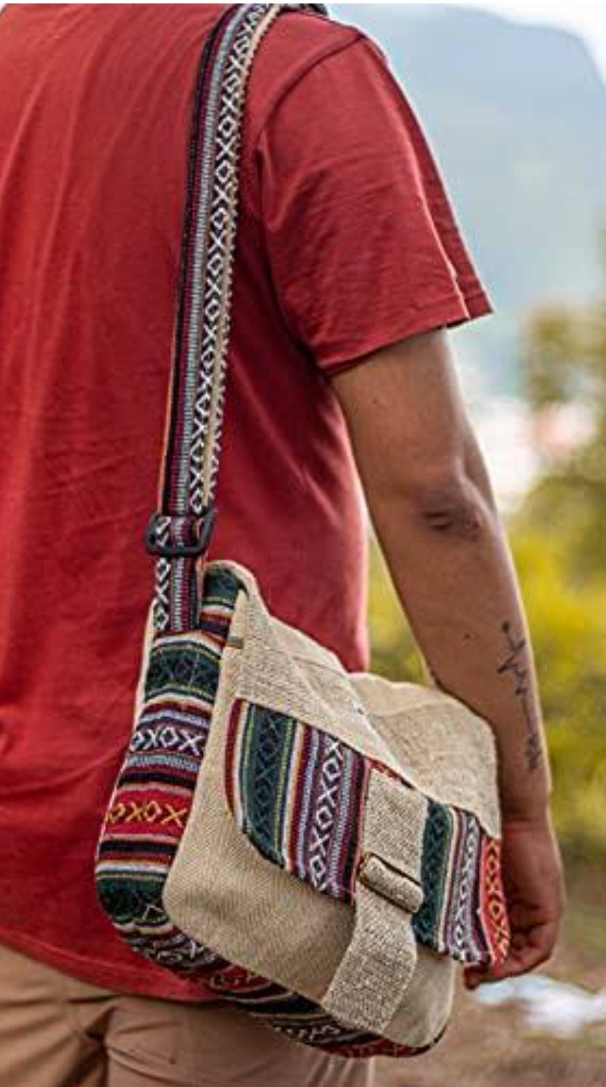 Pure Hemp Crossbody Bag Shoulder Bag Etsy