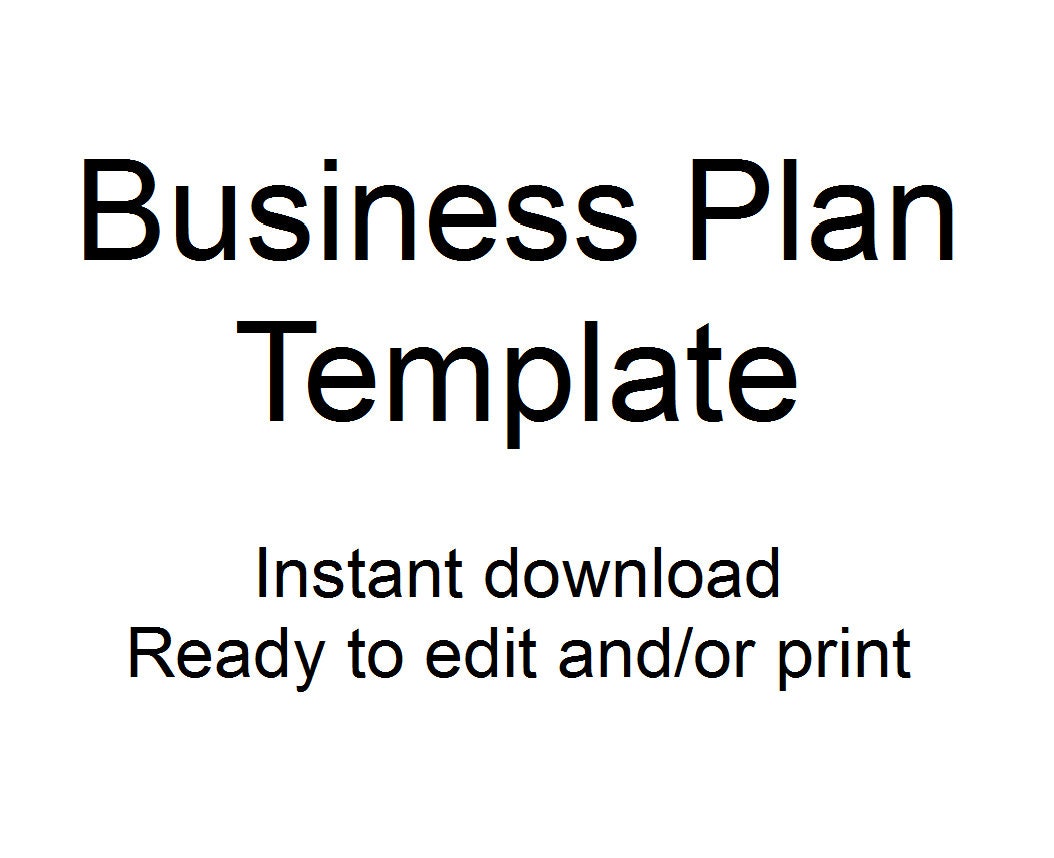 Business Plan Template, Professional Business Plan Strategy Template