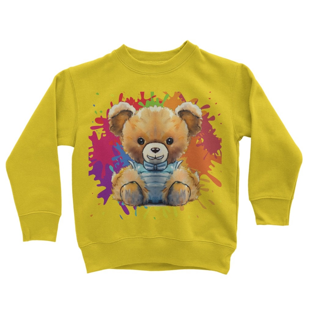 Teddy Bear Sweatshirt Kids Teddy Bear Shirt Childrens Teddy Etsy