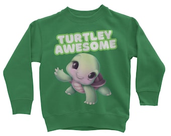 Kids Turtle Sweatshirt, Cute Turtle Shirt for Children, Toddlers Cute Jumper