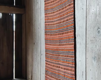 Older Swedish Rosengång woven table runner