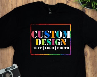 Custom Print T-Shirt | Personalized T-Shirt | Custom Text Design T-Shirt | Personalized T-shirt | Cotton T-Shirt | Gildan G640