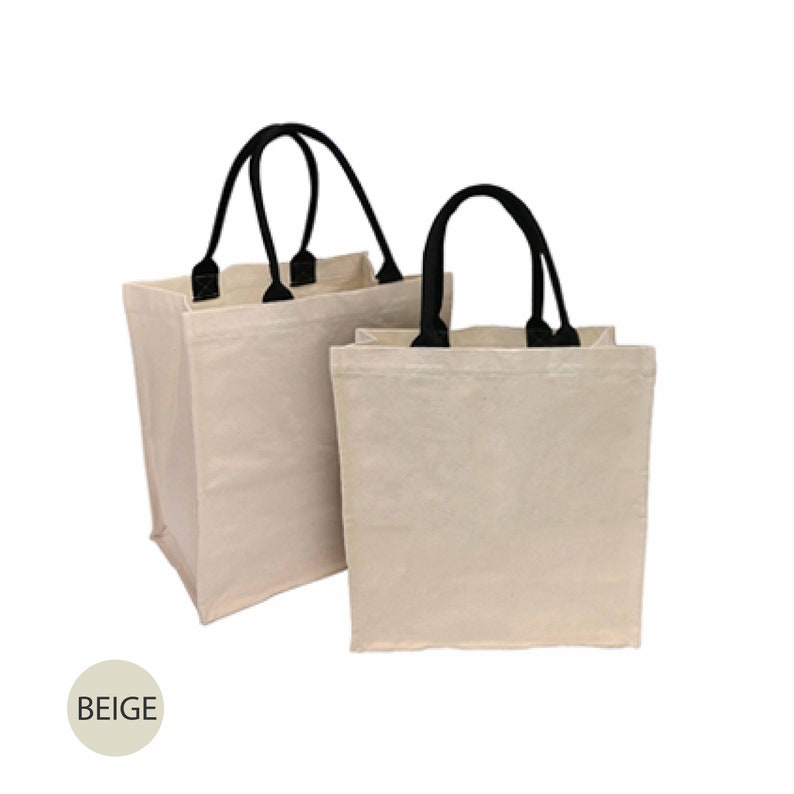 Custom Reusable Canvas Grocery Tote Bag 13w X - Etsy