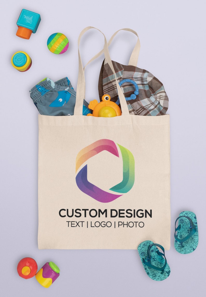 Custom Canvas Tote Bag | Personalized Tote Bag | Customized DTF Print ...