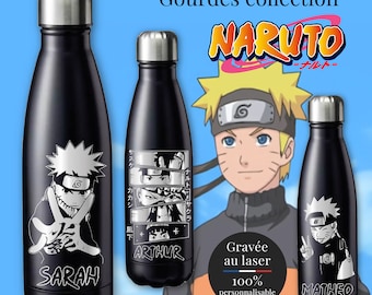 Gourde isotherme Naruto personnalisée | bouteille isotherme Naruto personnalisée | cadeau personnalisé ado | cadeau Naruto | Fan de Naruto