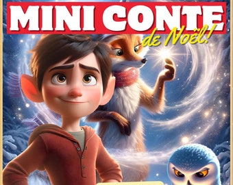 Conte de Noël pour enfant 5 à 8 ans aventure et mystère, cadeau de noël pour enfant