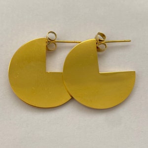chunky hoop earrings gold hoop earrings Chunky earrings gold earrings Stainless Steel earrings Waterproof Jewelry dainty earrings