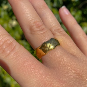 bague en or massif bague en argent massif bague en or massif bague en argent sterling anneau imperméable à l&#39;eau bijoux pour femme