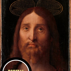 Yeshua  JESUS CHRIST religious digital download art unframed spirituality Christian son of god