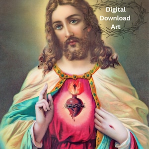 powerful JESUS CHRIST devotional spiritual faith inspirational religious ARTWORK digital download art unframed