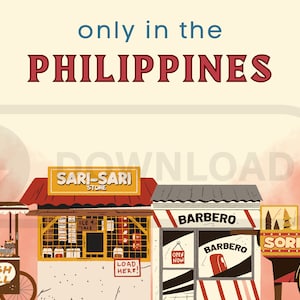 Die Philippinen Printable POSTKARTE PNG | Reise Wand Kunstdruck | Philippinischer Druck | Nur in den Philippinen Postkartendruck | Reise Kunstdruck PNG