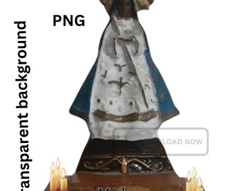 Minha PRÓPRIA IMAGEM pessoal da Virgem Maria Negra Pacote para impressão Mãe Abençoada Cristã Antiga Vintage Católico Santo download digital