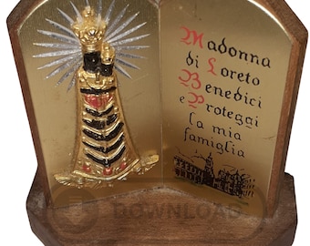 Minha PRÓPRIA IMAGEM pessoal da Virgem Maria Negra Pacote para impressão Mãe Abençoada Cristã Antiga Vintage Católico Santo download digital