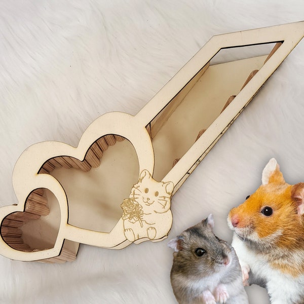 Hamster Box "Hamster Heart" Personalizable according to customer requirements