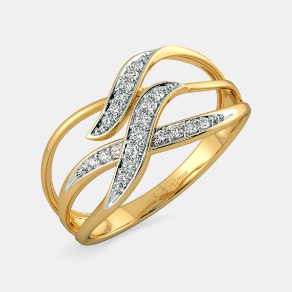 4.32 Carat Round Shape Moissanite & Natural Diamond Feather Design Ring 14K  Solid Rose Gold Ring Size-5.5 - Walmart.com