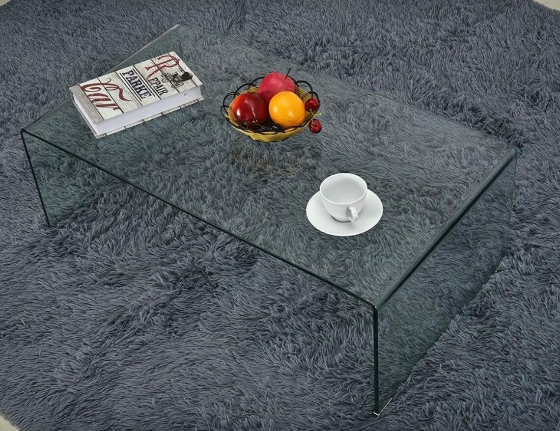 Acrylic Clear Perspex Coffee Table Modern Living Room Decor Etsy UK