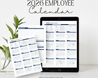 2026 Printable Employee Attendance Tracker