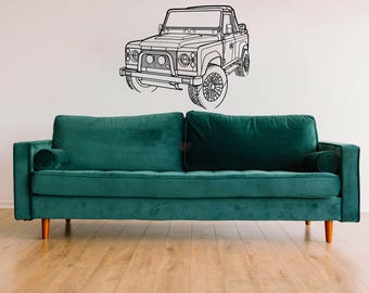 Defender Metal Car Wall Decor, Off-road car Metal Car Wall Art, Gameroom Decor, Car Lover Gift, Gift For Him, Car Guy Gift, Car Lover Gift