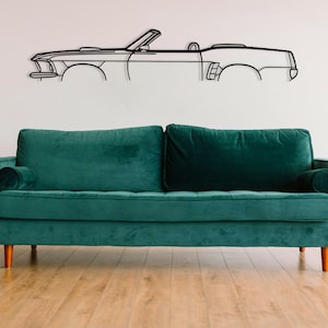 1969 Mustang Convertible Metal Car Wall Art, Metal Car Wall Decor, Gameroom Decor, , Car Lover Gift, Gift For Him, Race Man, Car Gift