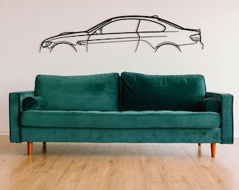 Metal Car Wall Art, E92 M3 Metal Wall Decor, , Car Lovers, Racing Car, Car Accessories, Gift For Boyfriend, Best Gift,Race man