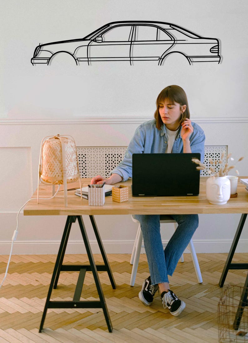 Mercedes E55 W210 Car Wall Art,e53 AMG Metal Wall Decor, ,car Guy Gift