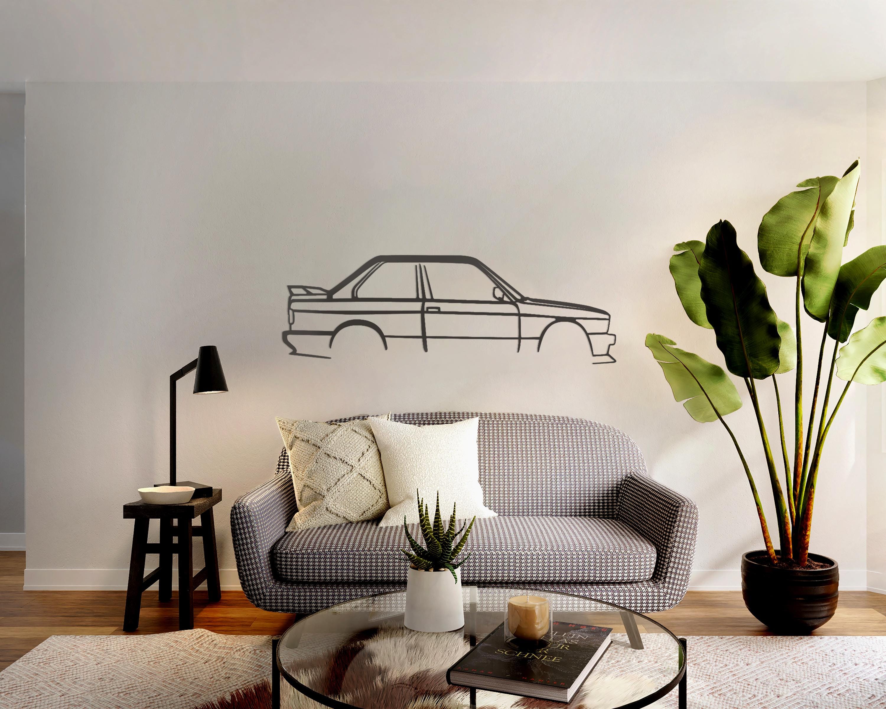 Metal Car Wall Art, E30 Sport Metal Wall Decor,  Wall Art, Race Lover, Car Accessories, Car Gift For Him, Car Guy Gift,  Car Lovers Wall Art