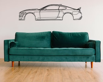 Metal Car Wall Art, Mustang GT 500 Sport Detailed Wall Decor, Car Silhouette, Car Lovers, Racing Car, Car Accessories, Gift For Boyfriend