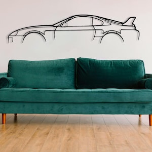 Metal Car Wall Art- Supra Sport Metal Wall Decor - Car Lovers, Racing Car- Car Accessories-Gift For Boyfriend-Easter Day Gift-Gift For Him
