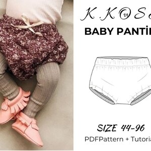 Baby Panties / Diaper Cover sewing pattern Pdf / Bloomers / Baby panty / Unisex Diaper Cover /Baby Diaper Pattern/Sıze :44-96 / A4-A0-Letter