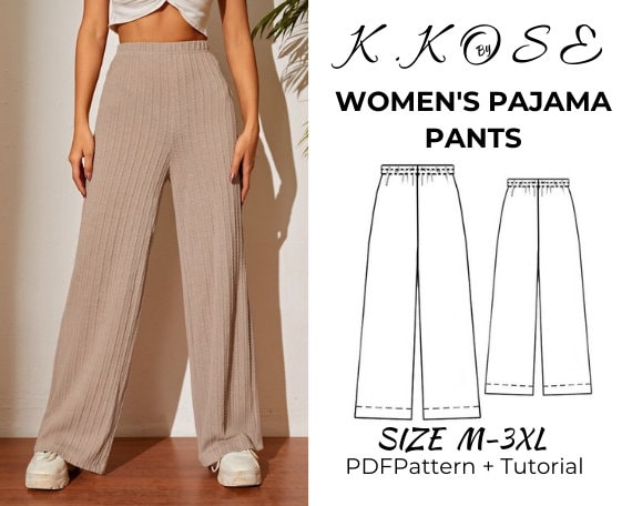Womens pajama pants pattern hotsell