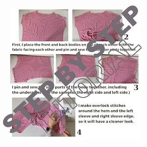 Batwing T-Shirt Schnittmuster / Frauen-T-Shirt nähen / Frauen-Größen XS-2XL (Digital PDF) A4/A0/Letter / Video zum Nähen von Frauen-T-Shirts Bild 10