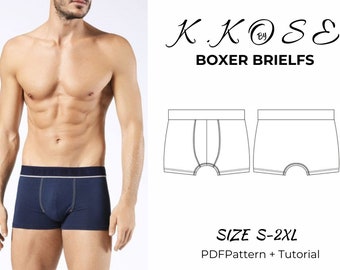 Men's Boxer Brielfs /Boxer Brıelfs sewıng pattern/Illustrated Easy Instructions/Comfortable Boxer Pattern/Underwear PDF Pattern/A4-A0-LETTER