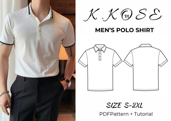 Men's Polo Shirt Sewing Pattern: Standard Fit (PDF Pattern)