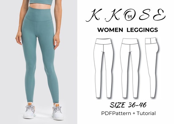 Women Leggings/Leggings Sewing Pattern/Basıc Leggings/High Weıst Leggings Pattern Pants/Leggings pattern/High Waisted Leggings/A4-A0-Letter