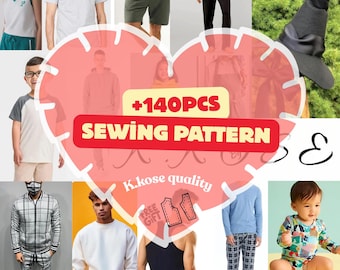 140+ Printable Sewing Patterns - All Skill Levels (Digital Download)