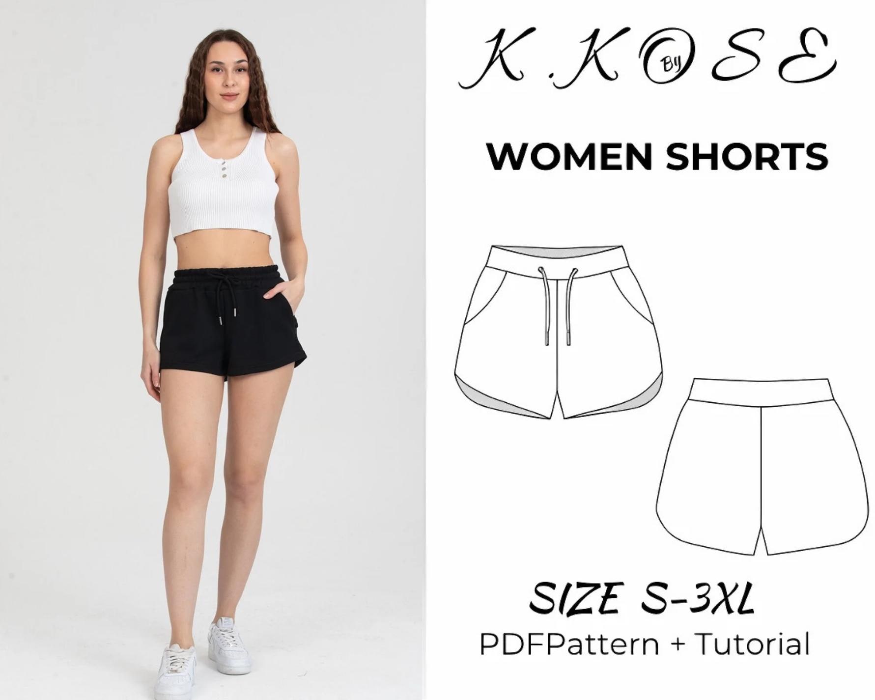 Combishort plissée brillant - Bleu marine - 14.50