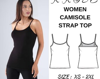 Women's Camisole Sewing Pattern: Beginner DIY Project (PDF Pattern)