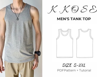 Men's Tank Top Sewing Pattern: Sports Singlet (PDF Pattern)