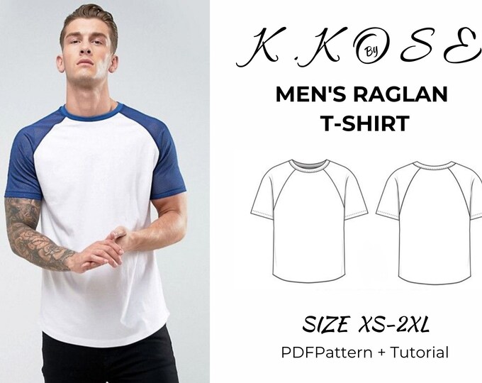 Raglan Shirt Pattern // Pdf Download // Photo Tutorial // Long and