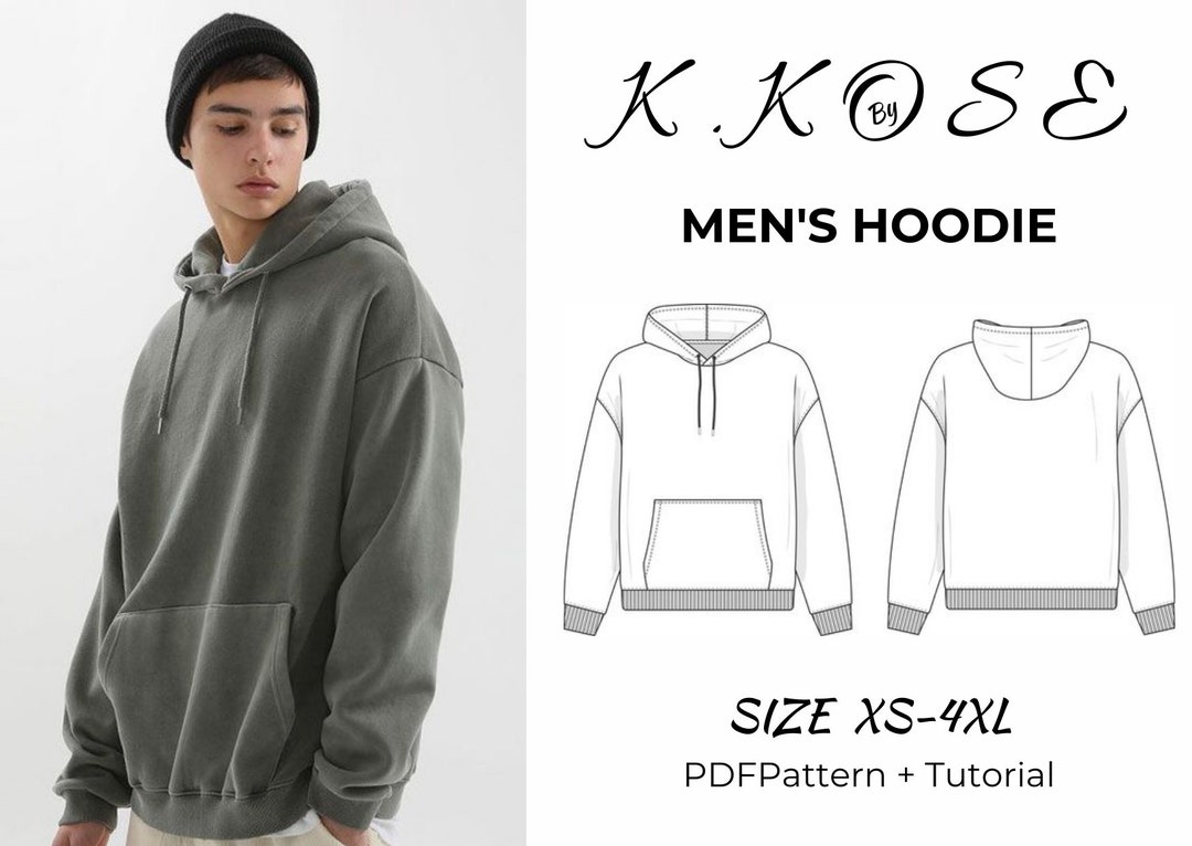 Unisex Hoodie Sewing Pattern/ Men Hoodıe Pattern/men Sweater