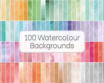 Watercolour backgrounds | 100 Images | High Resolution 300dpi JPEG files | CS012